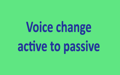 voice change active to passive