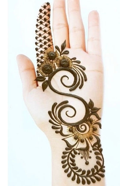 mehndi design front hand